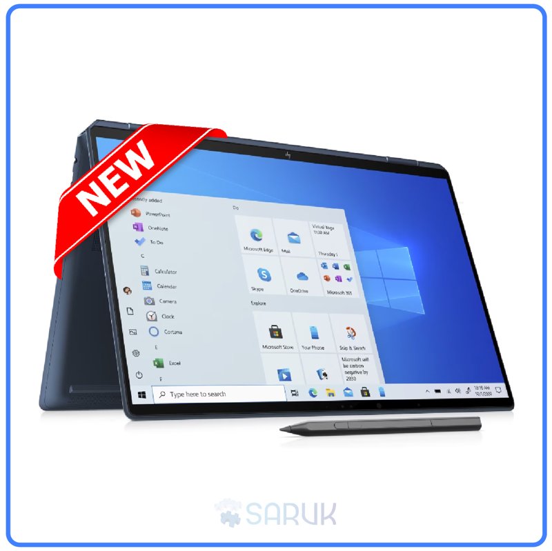 HP Spectre x360 2-in-1 Laptop 16-f0020ca Convertible Laptop 11th Gen Intel Core i7-11390H upto 5.0GHz 16" 3K Touchscreen Display 16GB DDR4-3200 MHz RAM 2TB PCIe NVMe TLC M.2 SSD 4GB GDDR6 NVIDIA GeForce RTX 3050 Laptop GPU Windows 11 Home Plus Pen 1 Year Warranty