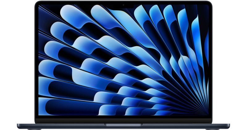Apple MacBook Air M3 Chip CPU 8GB RAM 256GB SSD Storage 13.3" Liquid Retina Display 1080p FaceTime HD Camera Backlit Magic Keyboard Force Touch Trackpad Touch ID Sensor Midnight (MRXV3LL/A)