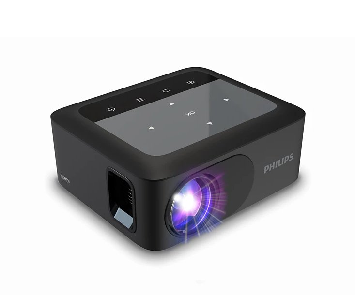 Phillips NeoPix 110 Compact Wireless Home Projector NPX110/INT 720p HD  up to 65"