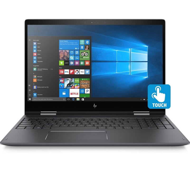 HP ENVY x360 Laptop 15-ds1063cl AMD Ryzen 5 4500U Quad-Core 15.6" FHD LED Touch Screen 8GB DDR4 RAM 512GB M.2 NVMe PCIe SSD  Integrated AMD Radeon Graphics WiFi Webcam HDMI Backlit Keyboard Windows 10 Home 1 Year Dealership Warranty