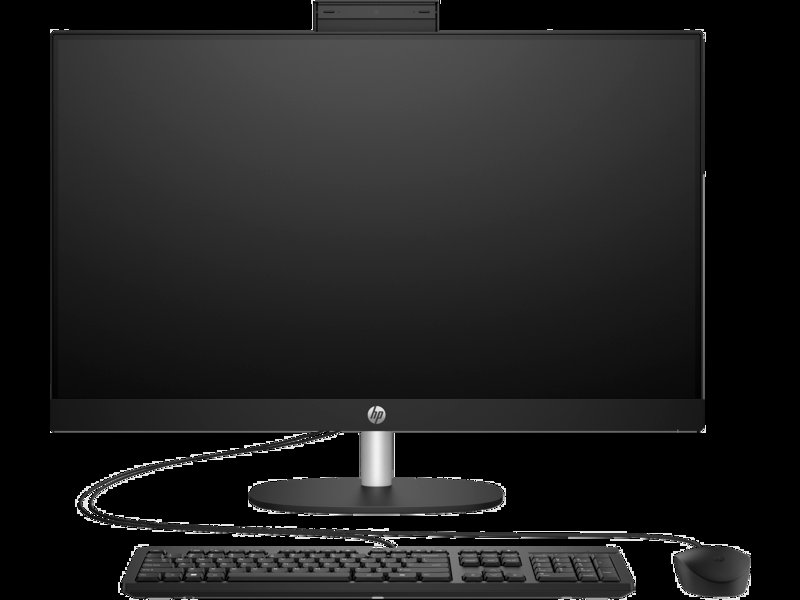 HP All-in-One 27-cr1004nh Bundle PC Intel Core Ultra 7 155U up to 4.8GHz 512GB PCIe NVMe M.2 SSD 16GB DDR5-5600 MHz RAM 27" FHD IPS Display HP True Vision 720p HD Dual 2W Speakers FreeDOS HP 125 USB Black Wired Keyboard