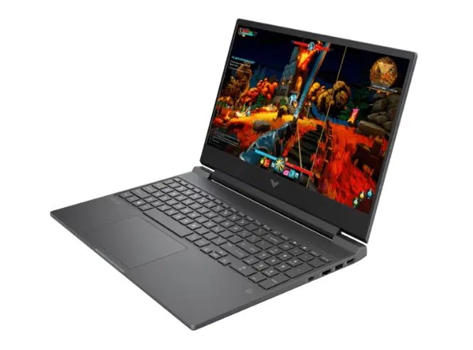 HP Victus 15-fa0008TX Gaming Laptop 15.6" FHD Display 144Hz 12th Gen Intel Core i7-12700H 8GB RAM 512GB PCIe NVMe TLC M.2 SSD 4GB GDDR6 NVIDIA GeForce RTX 3050 Audio by B&O HP Wide Vision 720p HD Camera Windows 11 Home  1 Year Dealership Warranty
