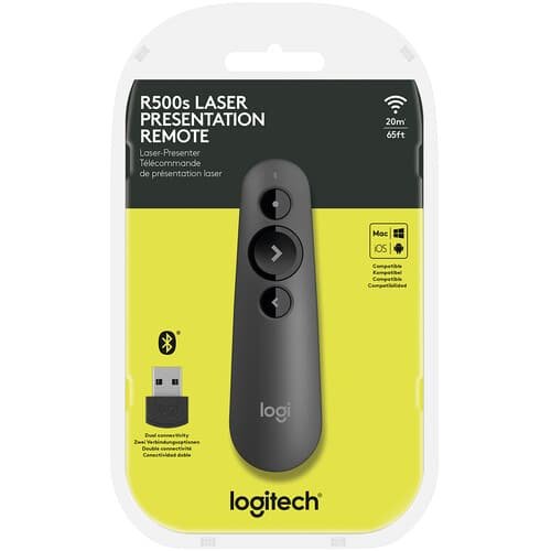 Logitech R500s Bluetooth Presentation Remote Graphite
