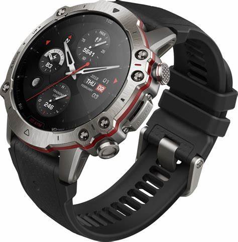 Amazfit Falcon Smart Watch 49mm Dual-Band GPS & 6 Satellite Positioning AI Fitness Coach Titanium Body 14 Days Battery Life 200m Water-Resistance 150+ Sports Modes