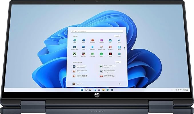 HP Pavilion 14-ek0013dx x360 Convertible 12th Gen Intel Core i3-1215U 8GB RAM 256GB SSD 14" FHD Touch-enabled Display Intel UHD Graphics Wide Vision 720p HD Camera Audio by B&O Windows 11 Home 1 Year Dealership Warranty