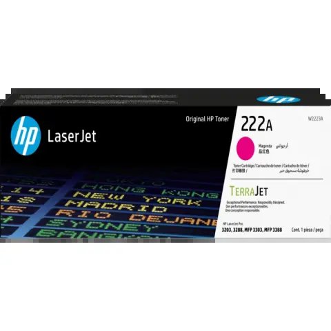 HP 222A Magenta Original LaserJet Toner Cartridge (W2223A)