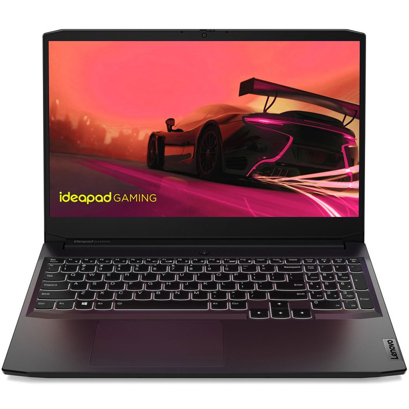 Lenovo IdeaPad Gaming 3 15IHU6 Intel Core i7-11370H 16GB DDR4 RAM 256GB SSD M.2 PCIe NVMe 1TB HDD NVIDIA GeForce RTX 3050 4GB GDDR6 Graphics Windows 11 Home 15.6" FHD 120Hz 720p With Privacy Shutter Webcam White Backlit Keyboard Shadow Black 1 Year Warranty