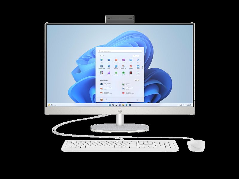 HP All-in-One 27-cr0034nh PC 13th Gen Intel Core i7-1355U 16GB RAM 512GB SSD 27" FHD IPS Display Intel Iris Xᵉ Graphics HP True Vision 720p HD Tilt Privacy Camera HP 125 USB Wired Mouse and Keyboard