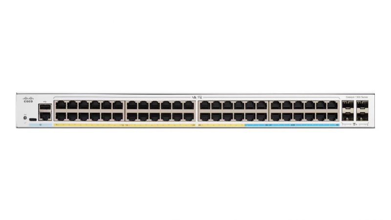 Cisco Catalyst C1300-48P-4G 48-Port Gigabit PoE+ Compliant 370W Managed Network Switch