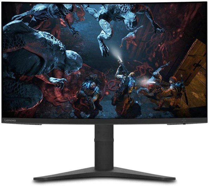 Lenovo G32qc-10 31.5" QHD Curved Gaming Monitor AMD FreeSync Premium DisplayPort HDMI Narrow Bezels Adjustable VESA Mount