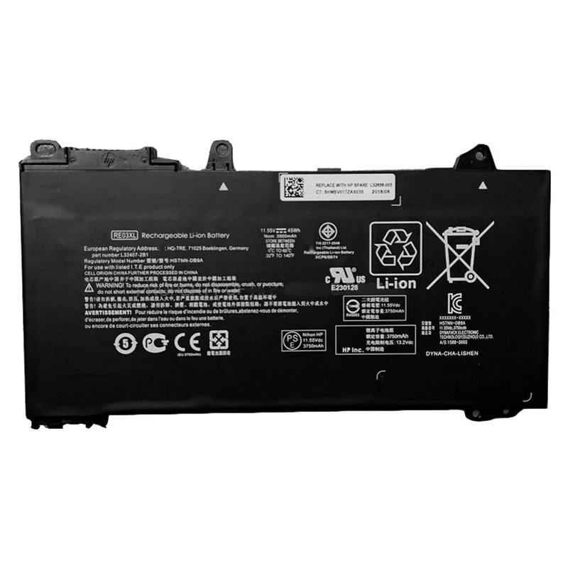 HP ProBook 450 G6, G7 RE03xl Battery