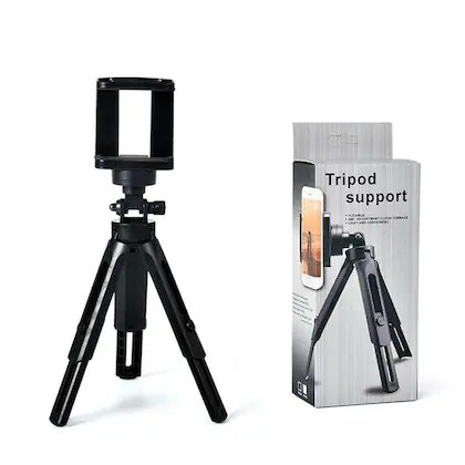 Mini Tripod Mount with 360 Degrees Rotatable Heads for Smartphones and Mini Projectors
