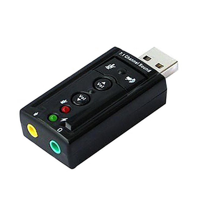 Virtual 7.1 USB Stereo Audio Adapter External Sound