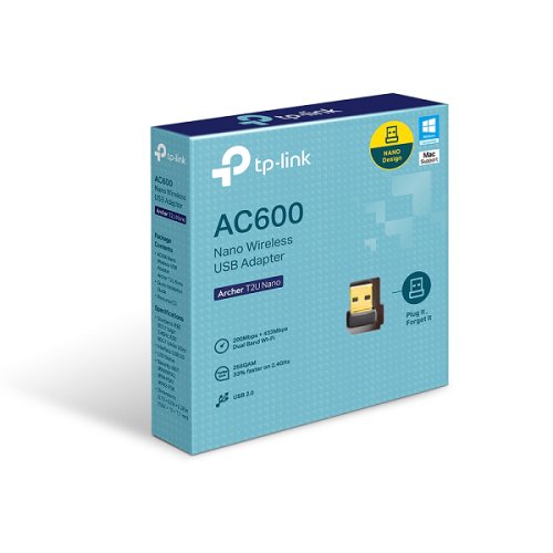 TP-Link AC600 Nano Wireless Dual Band USB Adapter TL-ARCHER T2U NANO
