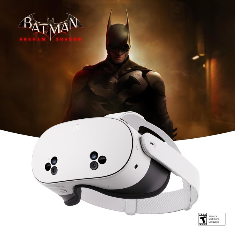 Meta Quest 3S Mixed Reality VR Headset 128GB Includes Arkham Shadow