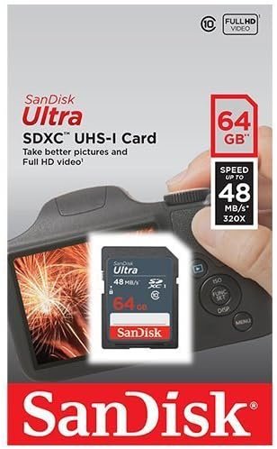 SanDisk 64GB Ultra Memory Card Class 10 For Camera