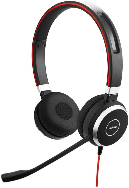 Jabra Evolve 40 MS USB-A Wired Headset Stereo UC-Optimized Telephone Headset