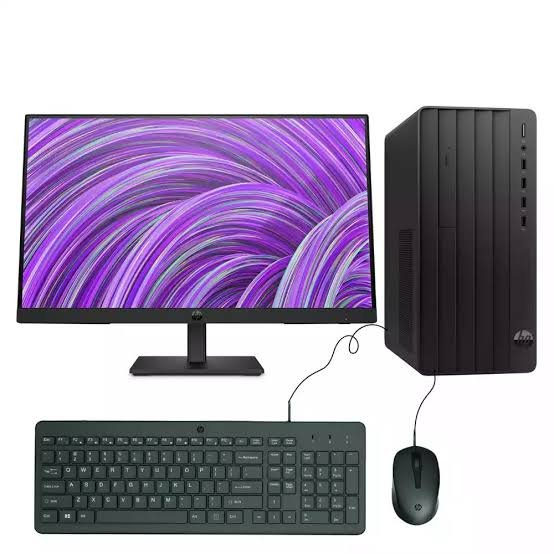 HP Pro Tower 290 G9 Desktop PC Intel Core i3-12100 8GB RAM 256GB SSD HP Wired Keyboard and Mouse Combo Plus HP P204 19.5" HD+ LED Display with VGA and DisplayPort Inputs Monitor Business Desktop Bundle