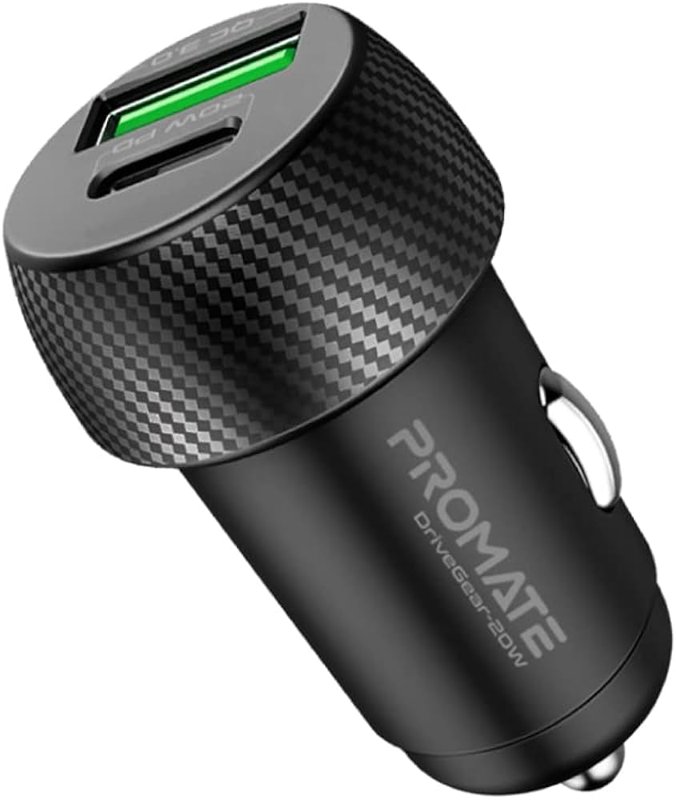 Promate DriveGear 20W Quick Mini Car Charger