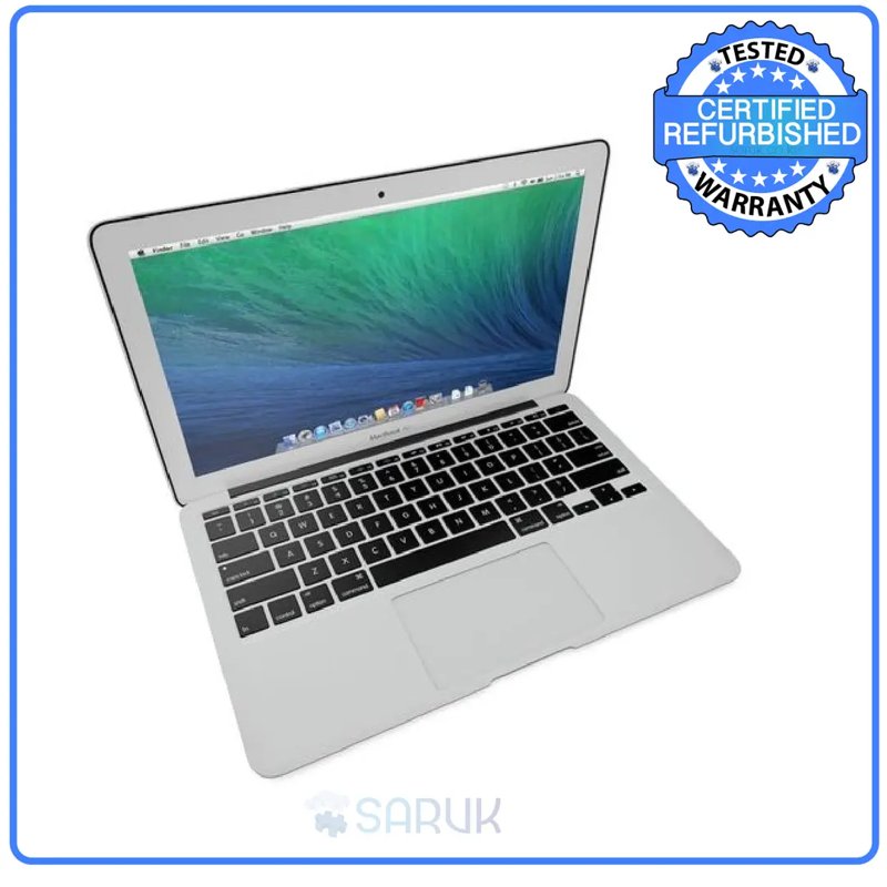 Apple MacBook Air 4th Gen Intel Core i5-4260U @ 1.4GHz 4GB RAM 128GB SSD 11.6" Display Intel HD Graphics 5000 graphics A1465 (MD711LL/A) Silver Ex Uk 6 Months Warranty Grade A