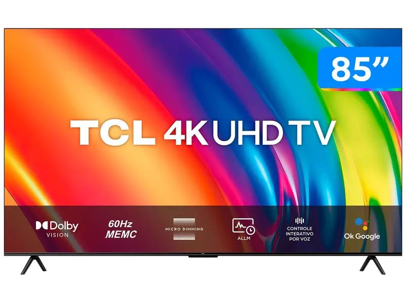TCL P745 85" Smart Google 4K UHD TV 85P745