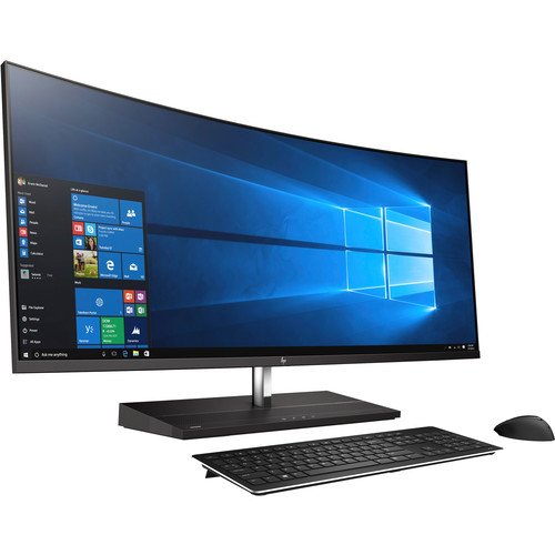 HP EliteOne 1000 G2 Curved All-in-One Business PC 34" UHD 4K IPS Display 8th Gen 3.2GHz Intel Core i7-8700 6-Core Processor 16GB DDR4 RAM 512GB M.2 PCIe NVMe SSD Intel UHD Graphics 630 Pop-Up IR Webcam Wireless Keyboard & Mouse Included