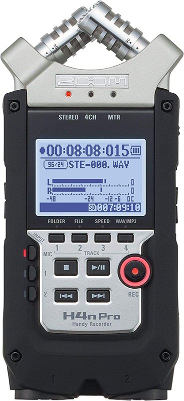 Zoom H4n Pro 4-Track Portable Recorder Stereo Microphones