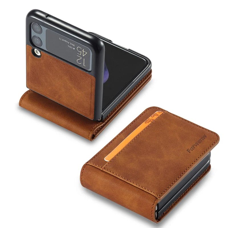Samsung Galaxy Z Flip 5 Jinduka Leather Case
