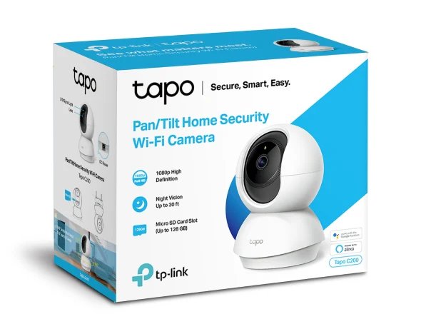 TP-Link Pan/Tilt Home Security Wi-Fi Camera - TL-TAPO C200