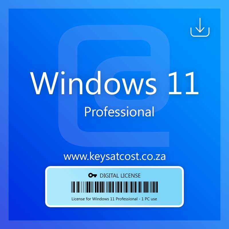 Microsoft Windows 11 Professional License Key Sticker