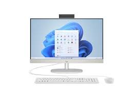 HP All-in-One 24-cr0315nh Intel Core i3-1315U 8GB DDR4 3200 SDRAM 512GB PCIe NVMe M.2 SSD 23.8" FHD Display HP True Vision 720p HD Tilt Privacy Camera HP 125 White Wired Keyboard and Mouse Combo B73U3EA 1 Year Warranty