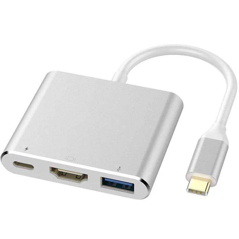 USB 3.1 Type C Male Multi Adapter to HDMI/USB 3.0/USB 3.1 Female Adapter