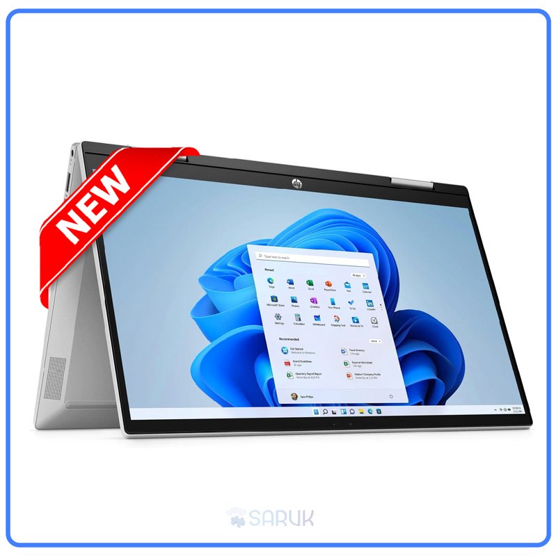HP Pavilion x360 Convertible 14-dy0156ne 11th Gen Intel Core i7-1165G7 @2.8GHz 8GB RAM 512GB SSD 14" FHD TouchScreen IPS Display Bluetooth HP Wide Vision 720p HD Camera WiFi Intel Iris Xe Graphics Windows 11 Home Natural Silver 1 Year Warranty