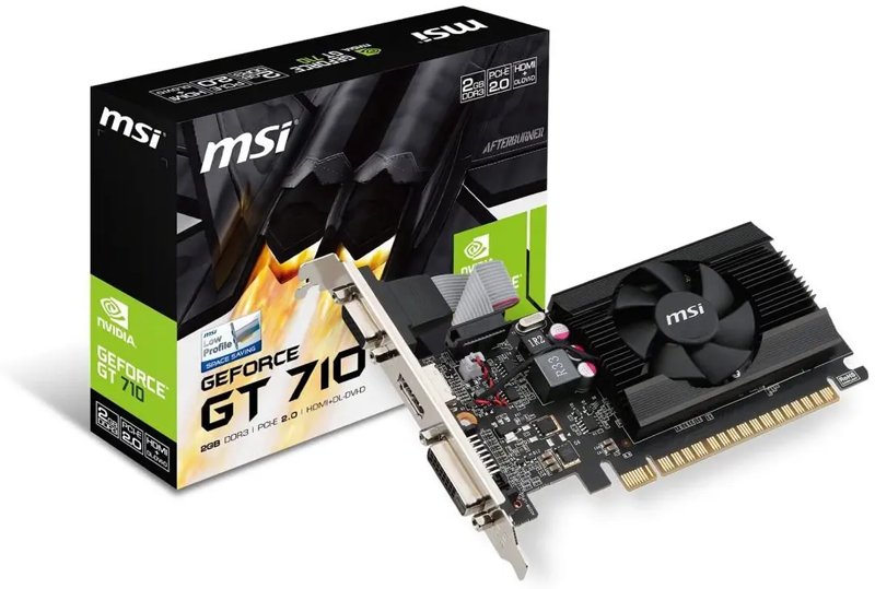 NVIDIA GeForce GT 710 2GB DDR3 64-Bit PCI-E 2.0 Dedicated Graphics Card