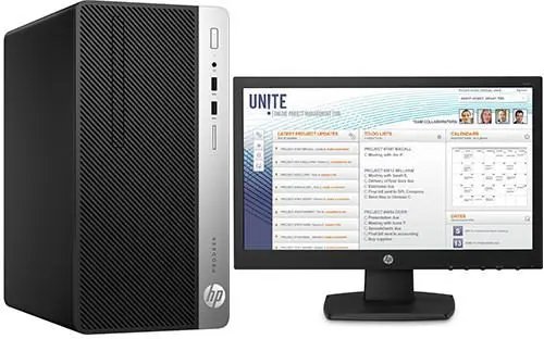 HP ProDesk 400 G4 Intel Core i5 7th Gen Intel Core i5-7500 Upto 3.8GHz 8GB DDR4 RAM 500GB HDD 18.5" TFT FreeDOS USB Keyboard USB Mouse Ex-UK Boxed 1 Year Warranty