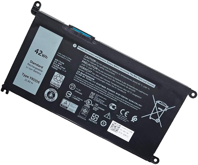 Dell YRDD6 11.46V 42WH Battery Replacement For Dell Inspiron 5481 5482 5485 5491 2-in-1 5493 5584 5593 5590 Vostro 5481 5581 5490 5590 Original