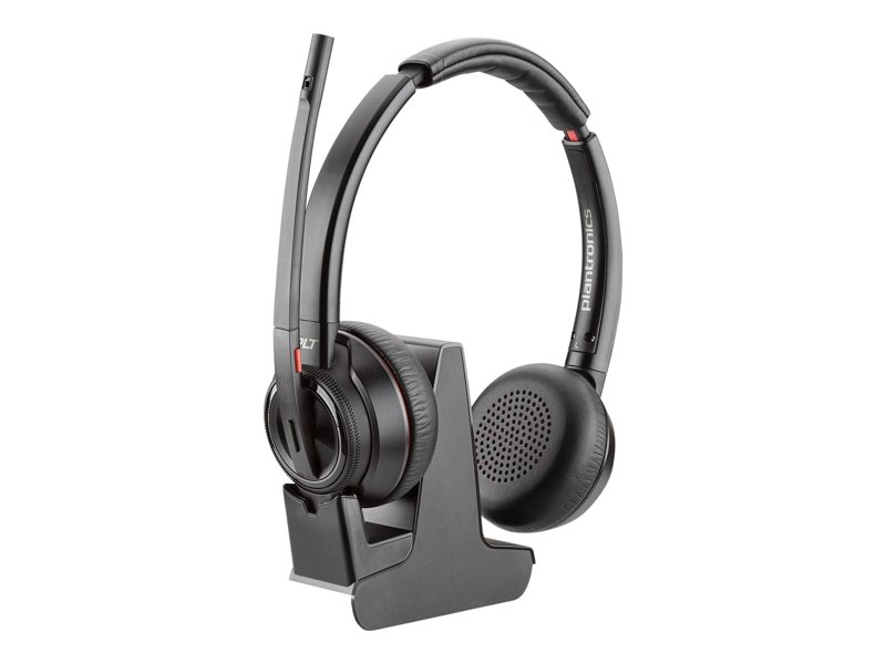 Plantronics Savi W8220/A 3-in-1 OTH Stereo UC Wireless DECT 6 Headset