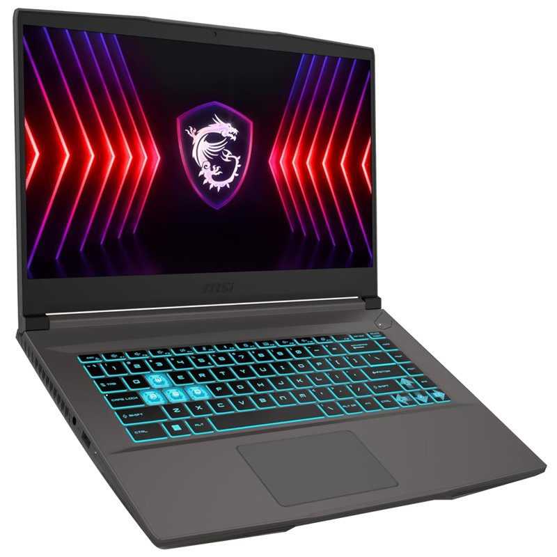 MSI Titan Thin A15 B7VE-466US AMD Ryzen 5-7535HS 8GB DDR5-SDRAM 512GB SSD 15.6" FHD IPS Display 6GB GDDR6 NVIDIA GeForce RTX 4050 Windows 11 Home 1 Year Manufacturer Warranty