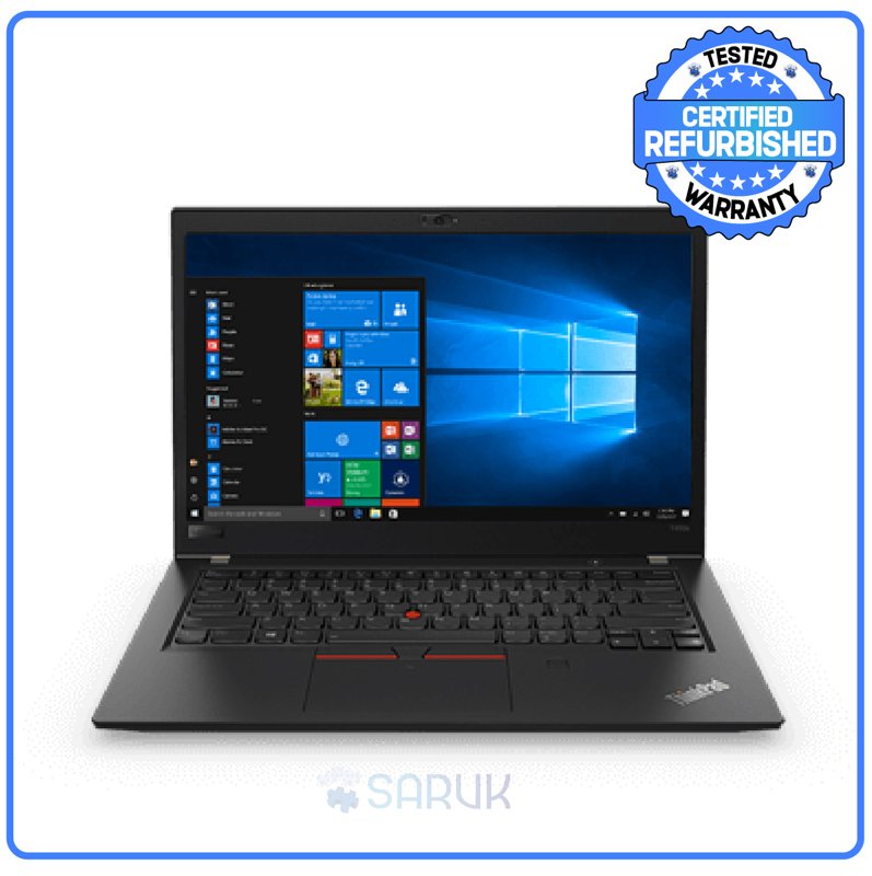 Lenovo ThinkPad T480S Intel Core i5-8250U 8GB RAM 256GB SSD Fingerprint Reader Webcam Windows 10 Pro Black Certified Ex Uk 6 Months Warranty