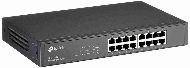 TP Link TL-SG1016D 16-Port Gigabit Rackmount Network Switch 10/100/1000Mbps