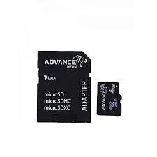 Advance 4GB Micro SD Memory Card with Adaptor