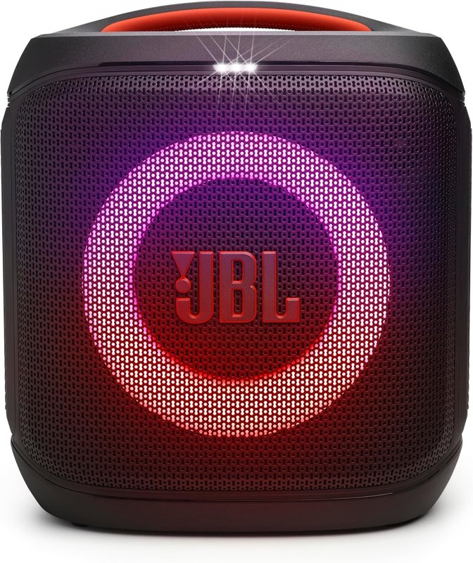 JBL PartyBox Encore Essential 2 Portable Battery Powered Party Speaker with AI Sound Boost Up to 15 Hours Play time IPX4 Splash Proof