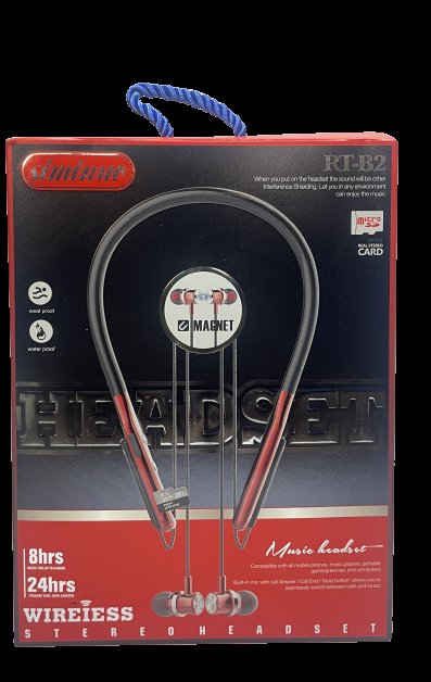 Siminuo Wireless Magnetic Headset/Headband Micro SD RT-B2