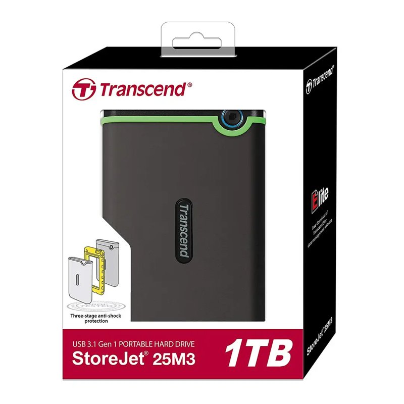 Transcend 1TB Storejet External Hard Disk