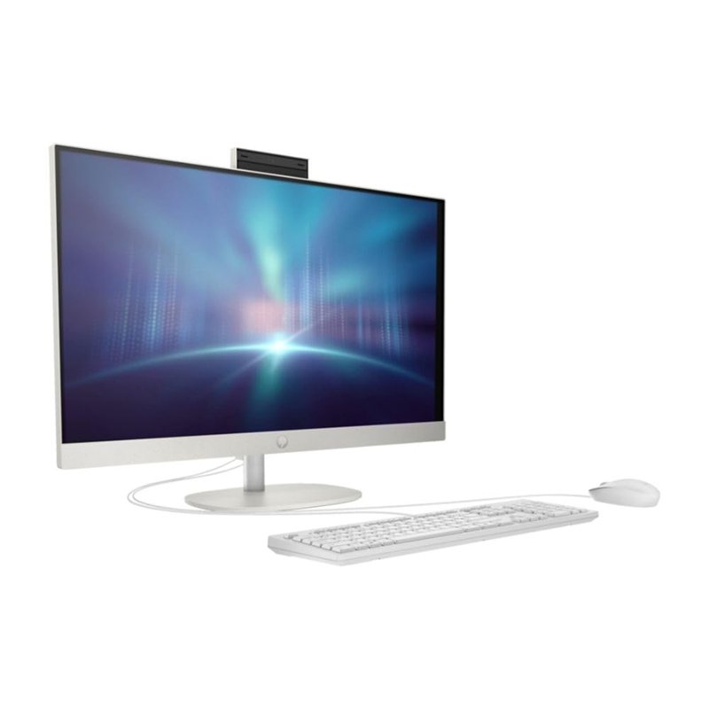 HP All-in-One 27-cr0004l PC 13th Gen Intel Core i7 1355U 16GB RAM 512GB SSD Iris Xe Graphics 27-inch Diagonal FHD IPS Touchscreen Intel Iris Xᵉ Graphics Plus HP 125 USB White Wired Mouse 1 Year Manufacturer Warranty