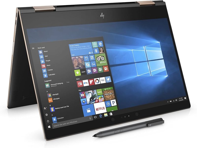 HP Spectre x360 15-eb0020ca 10th Generation Intel Core i7-10750H 15.6" Touch Screen 16GB RAM 1TB(1000GB) SSD ROM 4GB NVIDIA GeForce Graphics Backlit Keyboard Fingerprint Reader Windows 10 1 Year Dealership Warranty