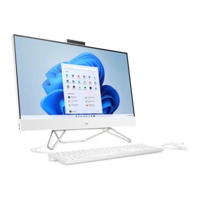 HP 27-cb1155nh All-in-One PC 27" FHD Display Intel Core i7-1255U 8GB DDR4-3200 MHz RAM 512GB PCIe NVMe M.2 SSD HP True Vision 720p HD Privacy Camera with Dual Array Digital Microphones FreeDOS 1 Year Warranty