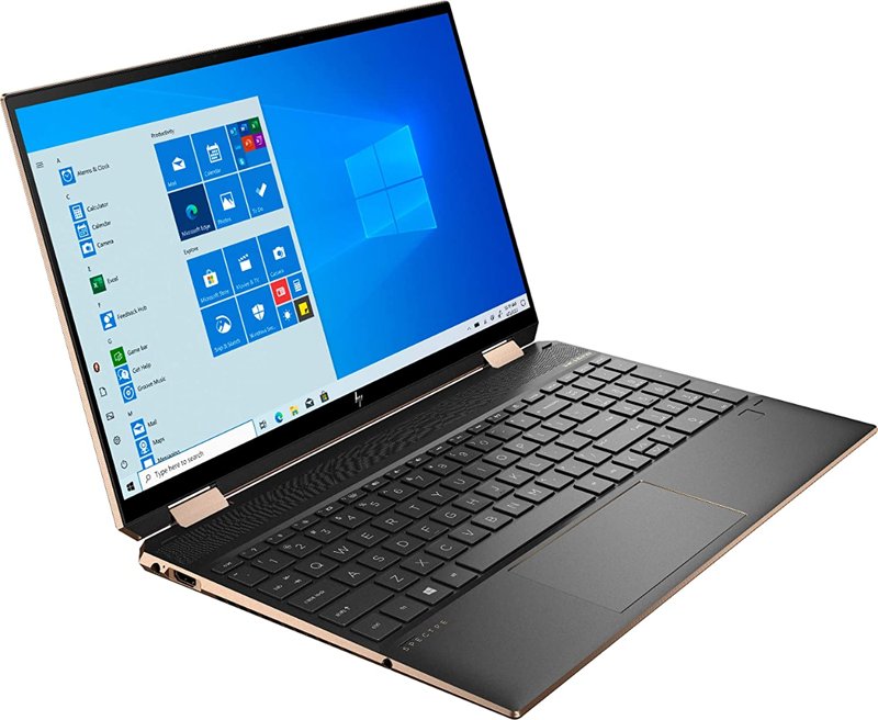HP Spectre x360 15-eb1xxx 11th Gen Intel Core i7-1165G7 @2.8GHz 16GB RAM 512GB SSD Plus 32GB Intel Optane 15.6" Diagonal UHD OLED Touch Screen Display Webcam WiFi Backlit Keyboard Bluetooth Windows 10 Home  1 Year Dealership Warranty