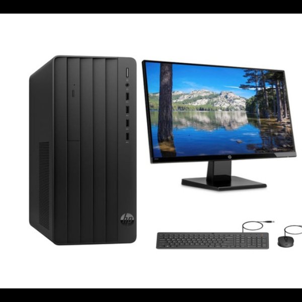 HP Pro Tower 290 G9 Desktop PC Intel Core i3-12100 8GB RAM 256GB SSD HP Wired Keyboard and Mouse Combo Plus HP P204 19.5" HD+ LED Display with VGA and DisplayPort Inputs Monitor Business Desktop Bundle