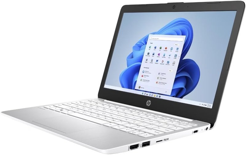 HP Stream 11-ak0030na Intel Celeron N4020 1.1GHz Up to 2.8GHz  4GB DDR4-2400 MHz RAM 64GB eMMC 11.6" HD Display Intel UHD Graphics 600 Dual Speakers-White